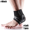 Ankle Stabilizer Brace - Ankle Stabilizer for Sprained Ankle - Left foot-Black