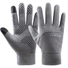 Men's Mountain Bike Gloves - Top-Rated Black Gloves for Winter Cycling - Gray B