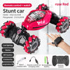 4WD Stunt RC Car Climbing Radio Controlled Car Electronic Toys for Kids - Red double