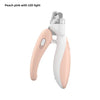 Pet Nail Clippers - Dog and Cat Electric Nail Clippers - Peach Pink