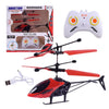 Rechargeable RC Helicopter Drone Children Toys - red-with RC