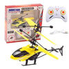 Rechargeable RC Helicopter Drone Children Toys - yellow-with RC
