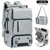 Hiking Backpack- Large Capacity Waterproof Multifunctional Hiking Mountaineering Bag - Large Light Gray