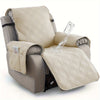 Cover for Recliner Chair-Non Slip Recling Chair Cover with Pocket - Beige