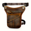 Thigh Bag-Motorcycle and Biker Leather Thigh Bag for Men and Women - 211-3 dark brown