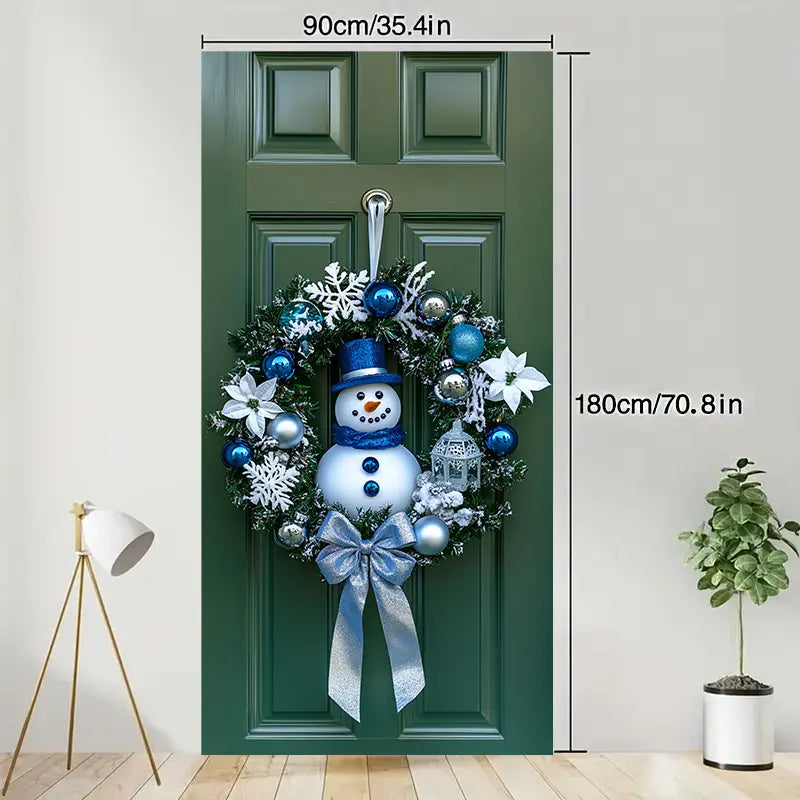 Snowman Christmas Wreath - Charming Head Wreath & Holiday Snowmen RudysGalaxy