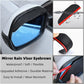 2pcs Car Rearview Mirror Rain Shield Rain Eyebrow Rain Cover Universal Carbon Fiber Rear View Side Mirror Rain Eyebrow Shield Rudysgalaxy