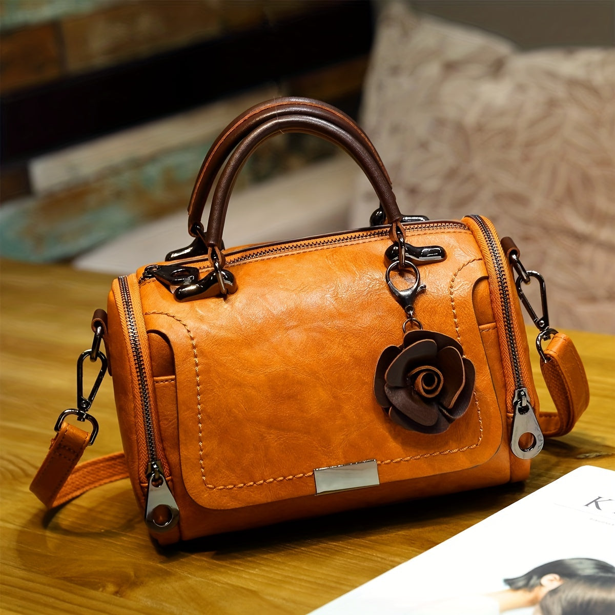 genuine leather crossbody bag