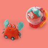 Children RC Car Mini Watch Toys With LED Lights - red crab