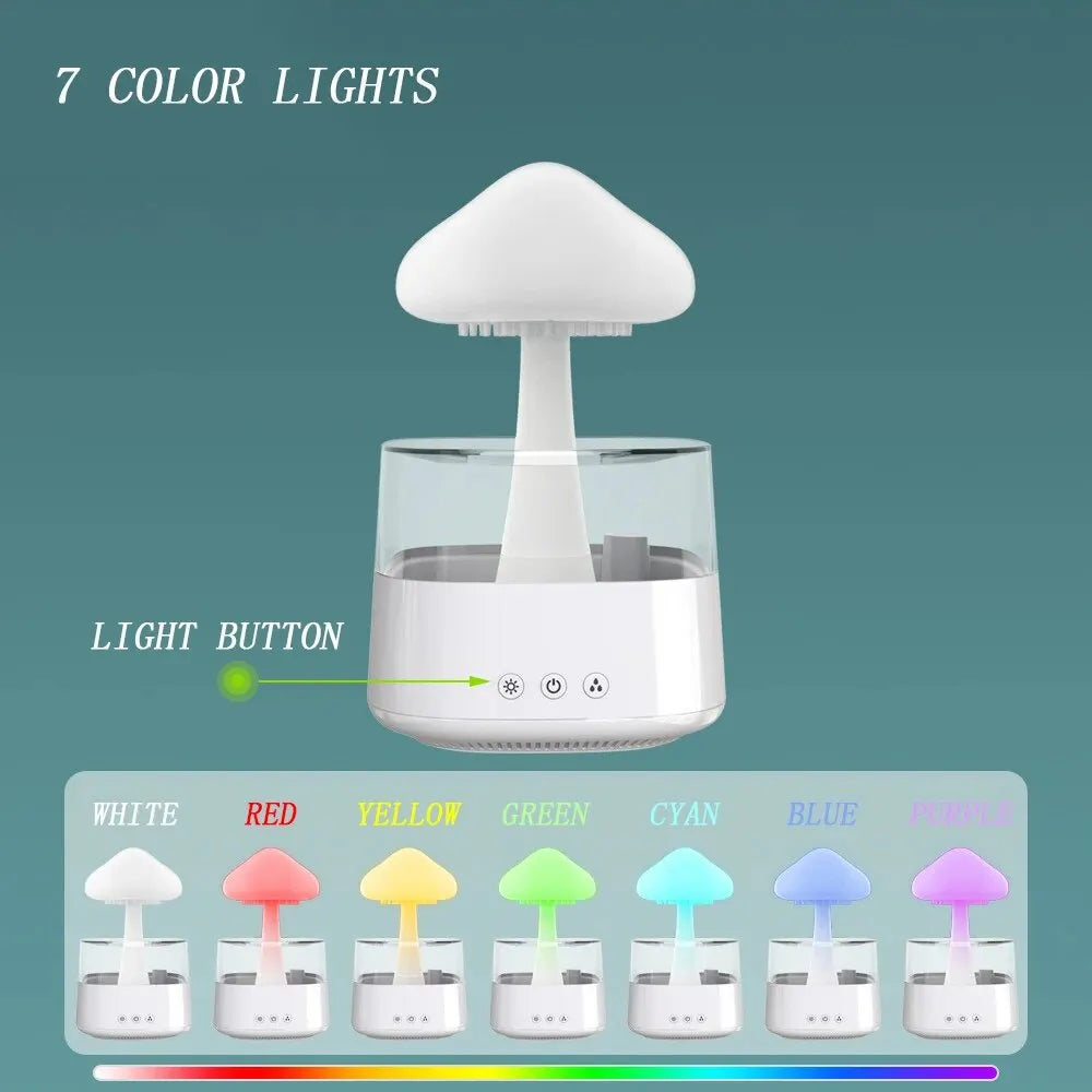 Household Decoration Mushroom Rain Humidifier - Mushroom Diffuser,mushroom rain humidifier, mushroom humidifier with rain, mushroom diffuser, rain drop humidifier,