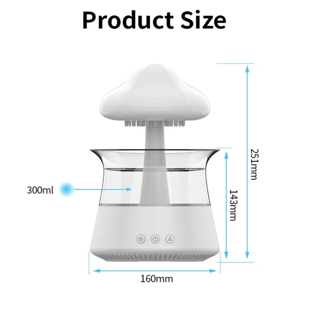 Household Decoration Mushroom Rain Humidifier - Mushroom Diffuser,mushroom rain humidifier, mushroom humidifier with rain, mushroom diffuser, rain drop humidifier