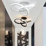 Household LED Chandelier Three Colors Lamp Modern Style Ceiling Lamp Bedroom Light Surface Installation 220v Dining Room Lamp Rudysgalaxy