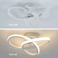 Household LED Chandelier Three Colors Lamp Modern Style Ceiling Lamp Bedroom Light Surface Installation 220v Dining Room Lamp Rudysgalaxy