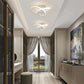 Household LED Chandelier Three Colors Lamp Modern Style Ceiling Lamp Bedroom Light Surface Installation 220v Dining Room Lamp Rudysgalaxy