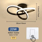 Household LED Chandelier Three Colors Lamp Modern Style Ceiling Lamp Bedroom Light Surface Installation 220v Dining Room Lamp Rudysgalaxy