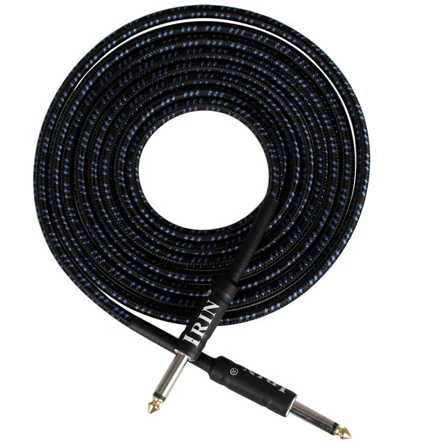 IRIM 3M Best Guitar Cables String Instrument Accessories No Noise Audio Wire Cord, 3.5 mm audio cable, best guitar cable, best guitar patch cable, coil guitar cable, patch cable guitar, coiled guitar cable, base guitar cable, best guitar cables, wireless guitar cable, guitar instrument cable, best guitar cable, electric guitar cable,