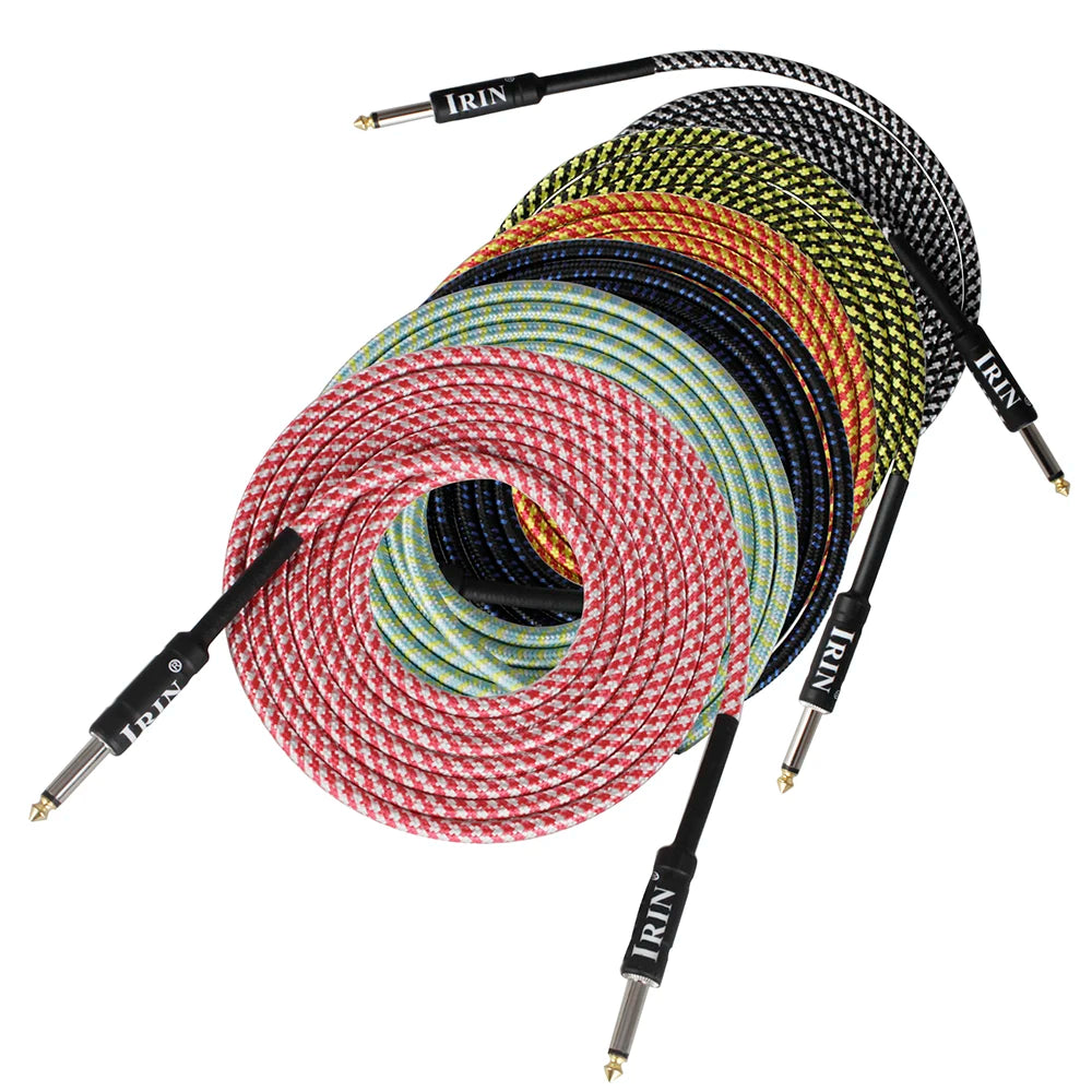 IRIM 3M Best Guitar Cables String Instrument Accessories No Noise Audio Wire Cord, 3.5 mm audio cable, best guitar cable, best guitar patch cable, coil guitar cable, patch cable guitar, coiled guitar cable, base guitar cable, best guitar cables, wireless guitar cable, guitar instrument cable, best guitar cable, electric guitar cable,