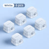 Joyroom 3/6Pcs Magnetic Cable Clips Cord Holder - Adhesive Cable Clips - 6 Pcs White