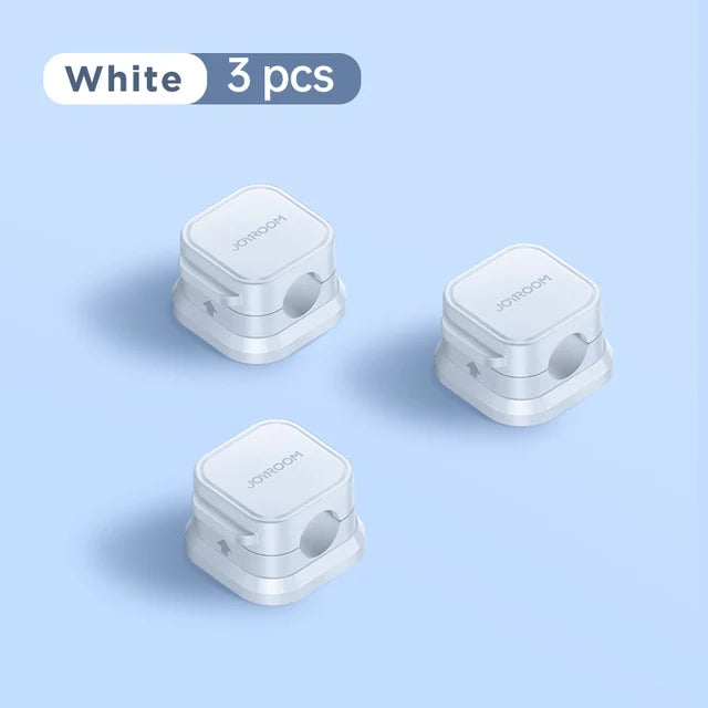 Joyroom 3/6Pcs Magnetic Cable Clips Cord Holder - Adhesive Cable Clips, cable holder clip, cable clips, cable clip, adhesive cable clips, cable management clips, magnetic cable clips, desk cable clip