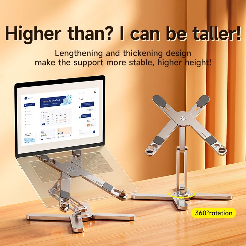 MC N86 Adjustable Laptop Stand 360°Rotating Folding Laptop Computer Stand,adjustable laptop stand, vertical laptop stand, laptop computer stand, stand laptop portable, rotating Laptop Stand, folding Laptop Stand