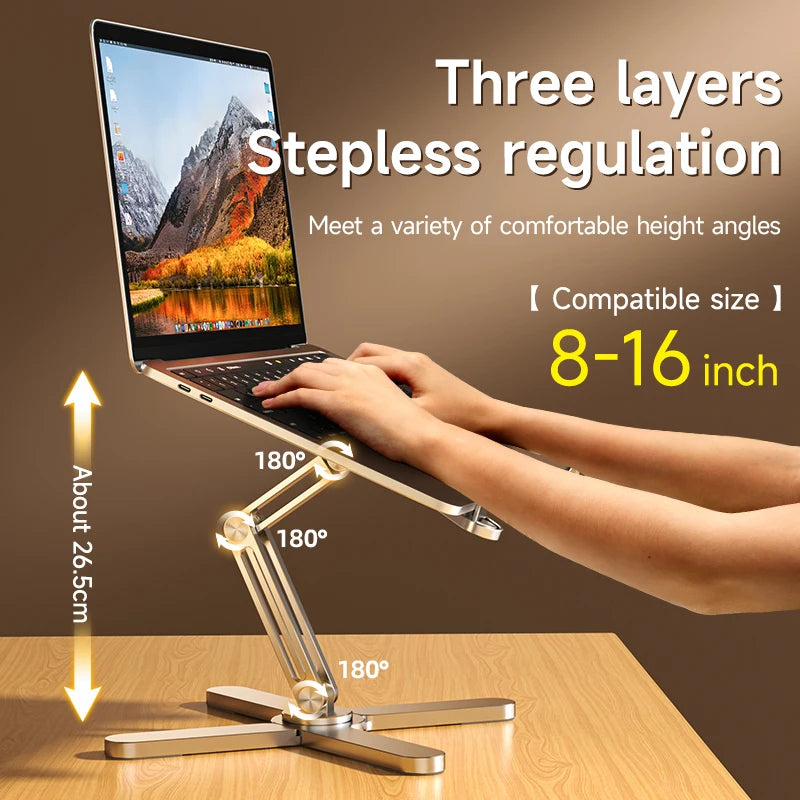 MC N86 Adjustable Laptop Stand 360°Rotating Folding Laptop Computer Stand,adjustable laptop stand, vertical laptop stand, laptop computer stand, stand laptop portable, rotating Laptop Stand, folding Laptop Stand