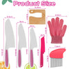 montesori kitchen utensils-New Kids Cooking Set Wooden & Plastic Cutter - 7PCS pink