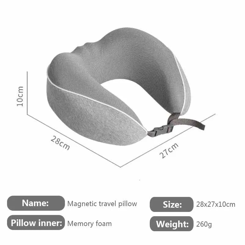 Travel Pillow Memory Foam Neck Pillow Comfortable Breathable Cover Machine Washable Airplane Travel Kit W 3D Sleep Mask Earplugs FreeDropship