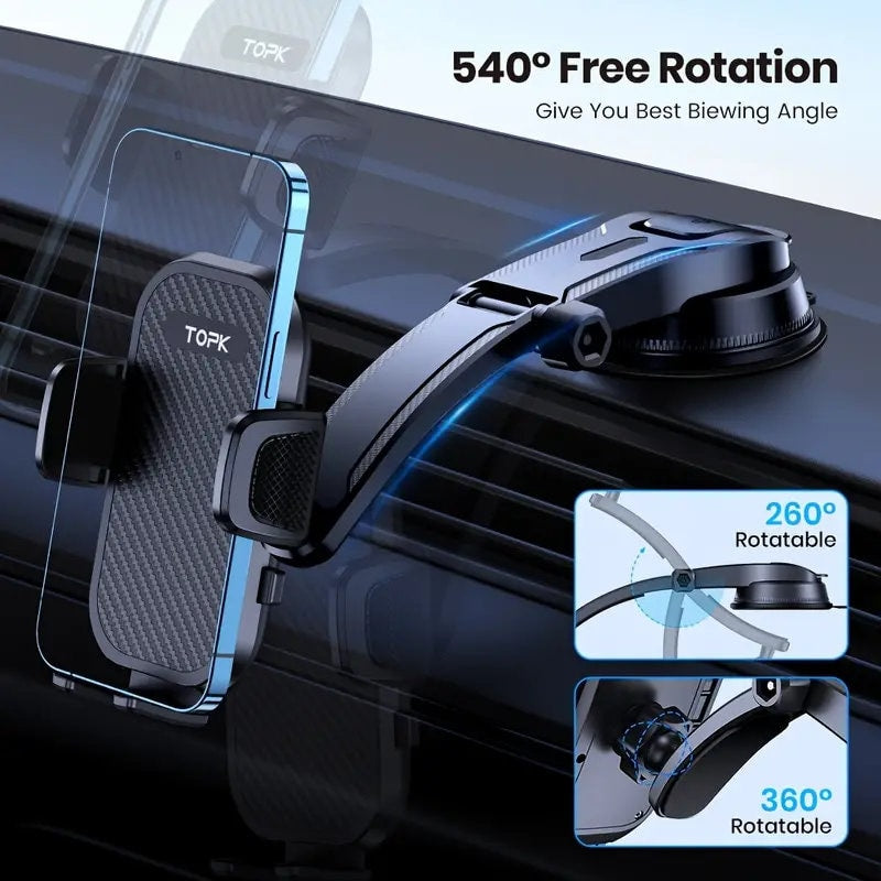 Car Phone Holder Dashboard-Adjustable Car Dashboard Phone Mount