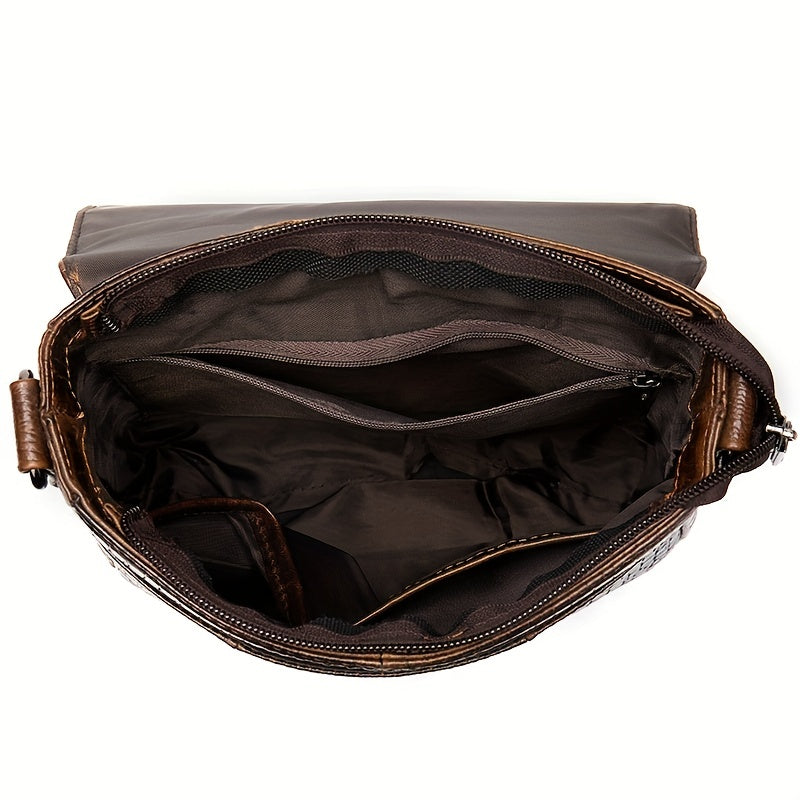 genuine leather crossbody bag