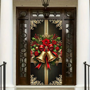 Christmas Bell Door Hanger: Festive Banner for Porch & Entryway Decor