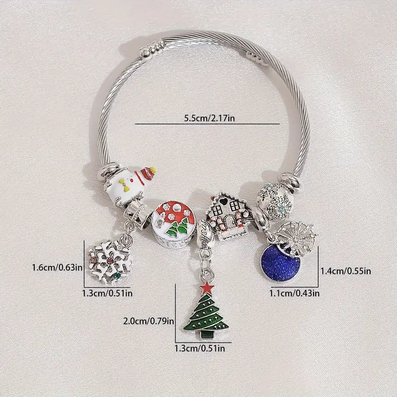 Christmas Bracelets - Charming Jewelry with Holiday Beads & Charms