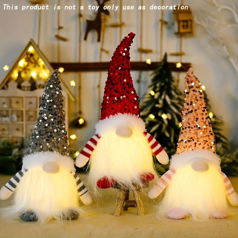 Christmas Gnomes: Light-Up Decor for Home, Yard, Bar & Coffee Shop