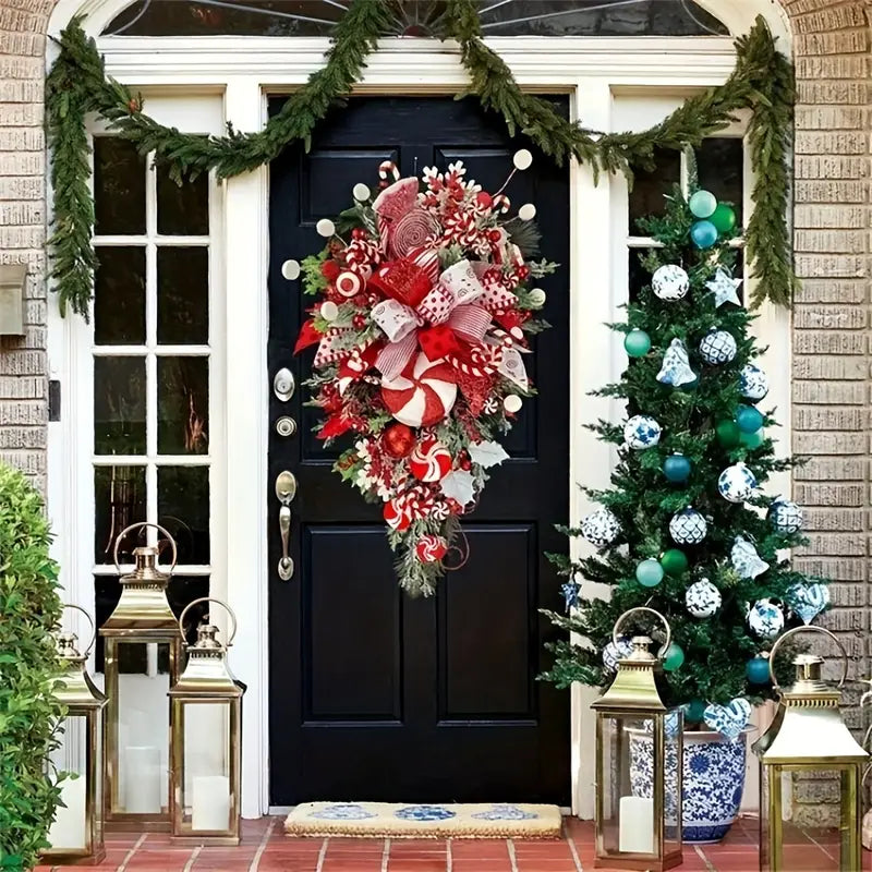 Christmas Wreath on Door: DIY, Large & Versatile for Any Space