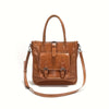 Travel Crossbody Bag- Commuter Handbag Retro Best Crossbody Bags for Travel - Brown