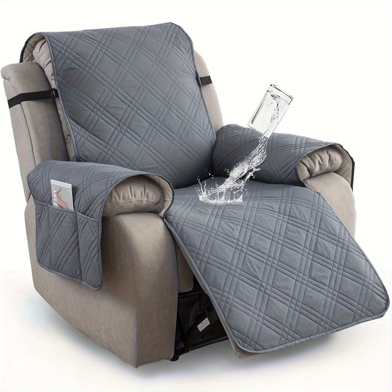 Cover for Recliner Chair-Non Slip Recling Chair Cover with Pocket