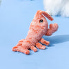 Pets Electric Jumping USB Charging Lobster Toy - Pets Funny Cat Plush Toy - Soft sewn on eyes version