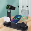 Plastic 3 In 1 Wireless Charger Stand Fast - Black