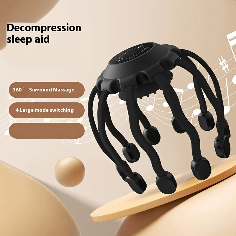 Electric Scalp Massager - Claw Kneading Tool for Head Relaxation