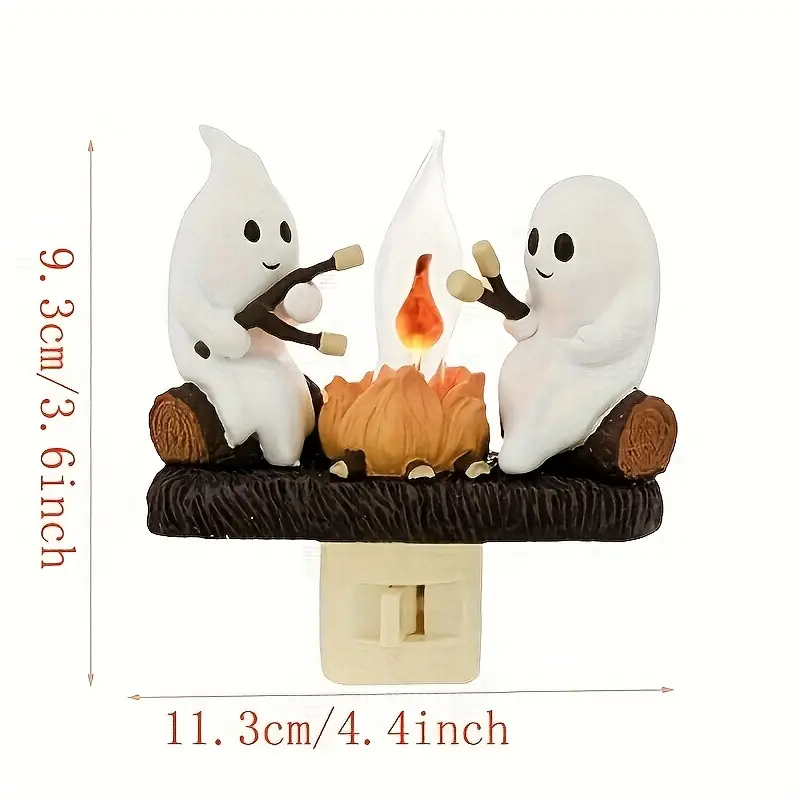 Ghost Campfire Flickering Night Light- Campfire Led Night Light for Indoor Decoration 
