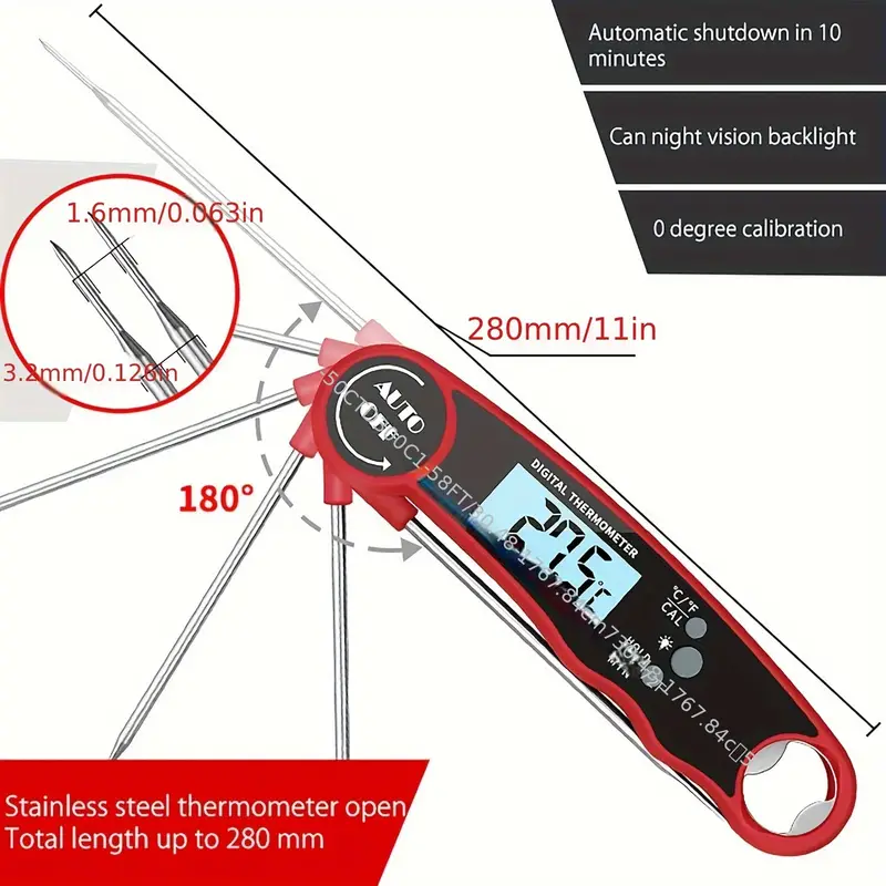 Infrared Thermometer for Cooking-Barbecue Grill Accessories