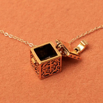 A Carved Openable Magic Box Pendant Necklace RudysGalaxy