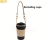 1pc DKP PU Leather Coffee Cup Sleeve - Reusable Cup Sleeve & Holder, leather cup sleeve, coffee cup sleeve, reusable coffee cup sleeve, coffee cup sleeve template