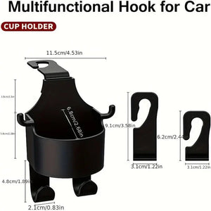 Multifunctional Car Seat Hooks 3 in 1 Car Seat Cup Holder-Phone Holder, car seat cup holder, seat hooks for car, cup holder car seat cup holder for car back seat, britax car seat cup holder, seat hooks for car, purse hook for car, car seat hooks, car seat hook, phone holder