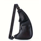 Messenger Bag-Leather Messenger Casual Crossbody Bag-Shoulder Chest Bag