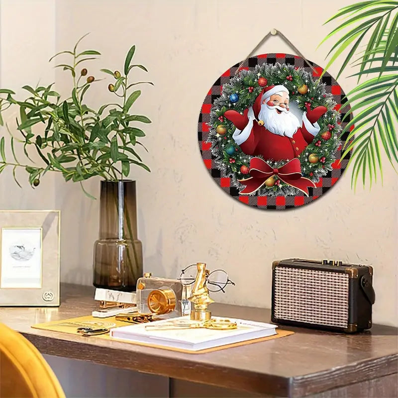 Wooden Christmas Wreath: Charming Wall and Garden Holiday Decor