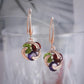 18K Gold Earrings-Rose Gold Earrings Zrcon Dangle Birthstone Earring