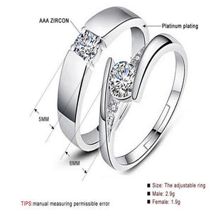 Stainless Steel Heart Lover Couple Band Wedding Engagement Ring Silver ebay