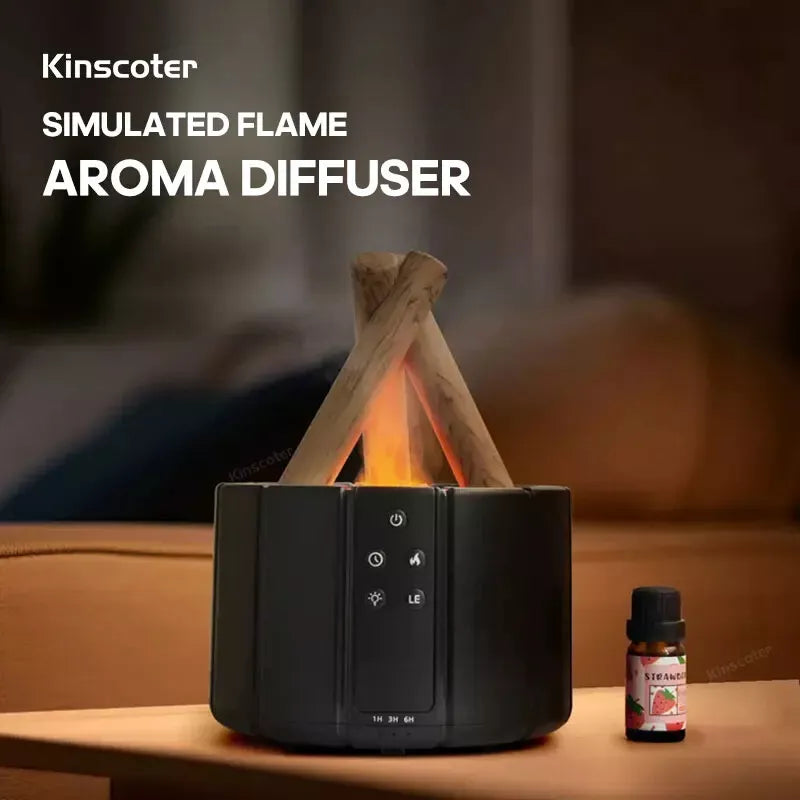 Simulated Flame Aroma Diffuser - Flame Diffuser Humidifier, flame aroma diffuser, aroma diffuser, aroma 360 diffuser, aroma diffusers, homedics serenescent aroma diffuser, flame diffuser humidifier, flame mist humidifier