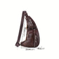 Messenger Bag-Leather Messenger Casual Crossbody Bag-Shoulder Chest Bag