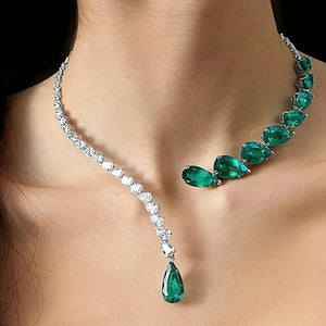 Teardrop Necklace-Bridal Trendy Elegant Necklace